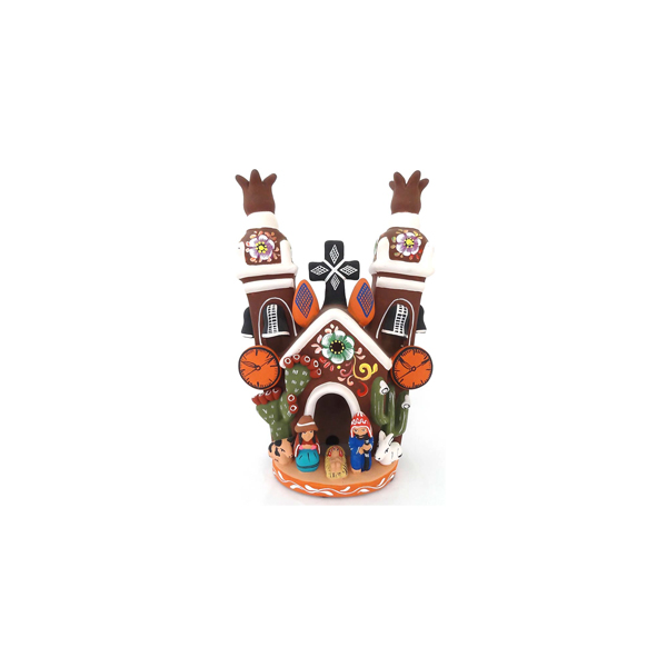 Merchnadising vip, cerámica publicitaria hecha a mano con motivos peruanos. Iglesia de Quinua